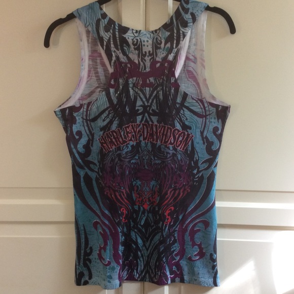 NWOT Harley-Davidson Tank Graphics on both sides-M - Picture 3 of 5